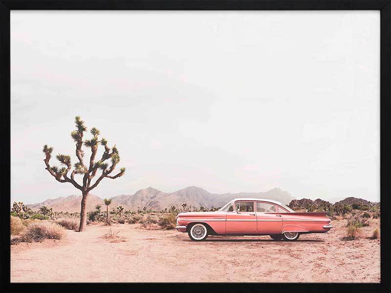 Desert Cadillac Framed Art Print