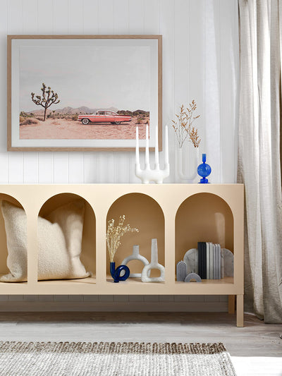 Desert Cadillac Framed Art Print | Lifestyle