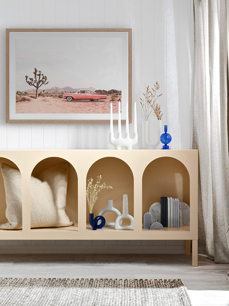 Desert Cadillac Framed Art Print | Lifestyle