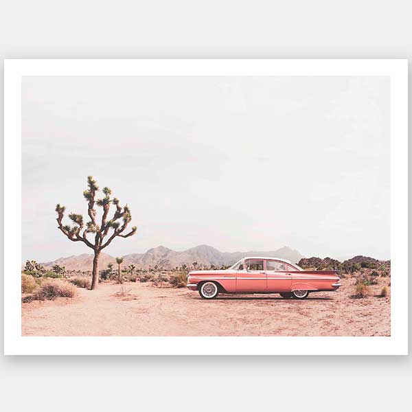 Desert Cadillac Unframed Art Print