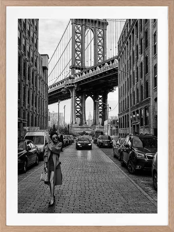 Manhattan Bridge Framed Art Print