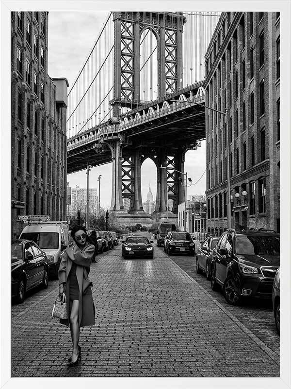 Manhattan Bridge Framed Art Print