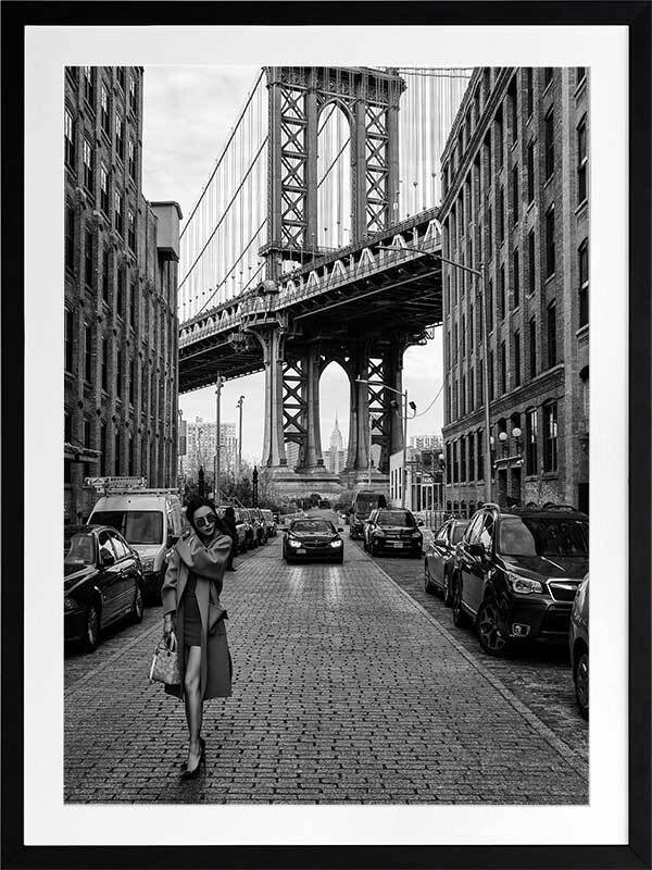 Manhattan Bridge Framed Art Print