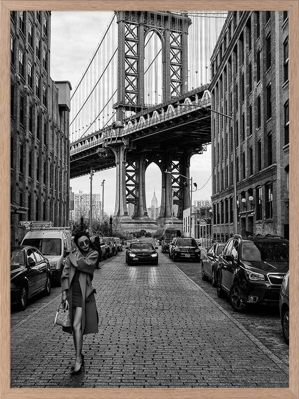 Manhattan Bridge Framed Art Print