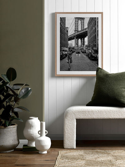 Manhattan Bridge Framed Art Print | Lifestyle