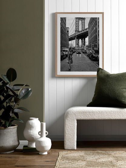 Manhattan Bridge Framed Art Print