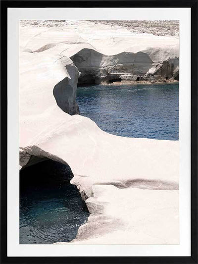 Mediterranean Cove Framed Art Print