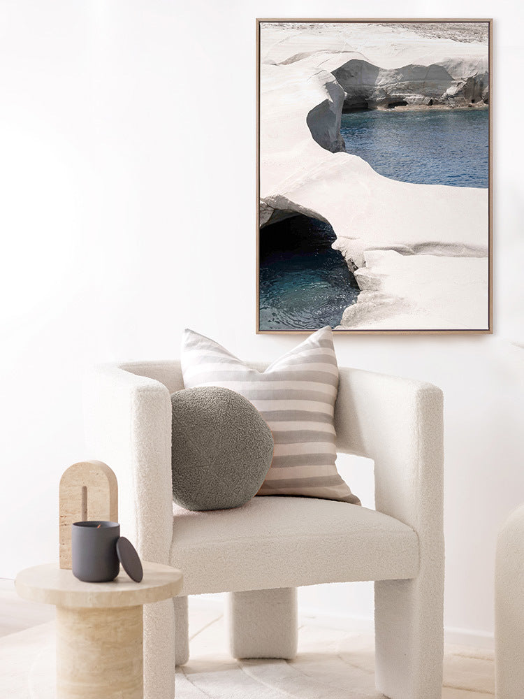 Mediterranean Cove Canvas Art Print | Lifestyle