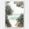 Private Beach Unframed Art Print