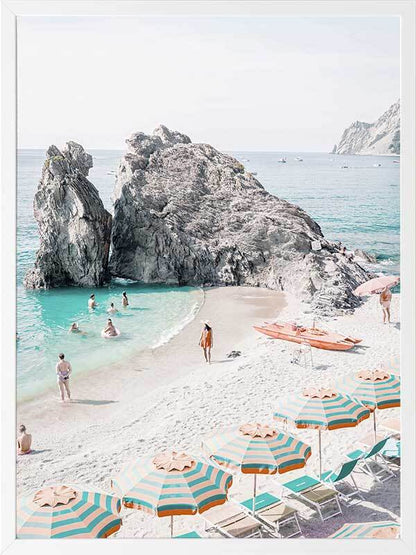 A Morning in Positano Framed Art Print