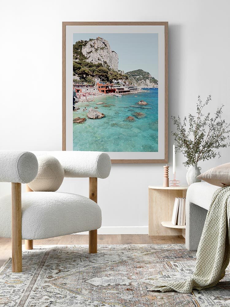 Capri Island Framed Art Print | Lifestyle