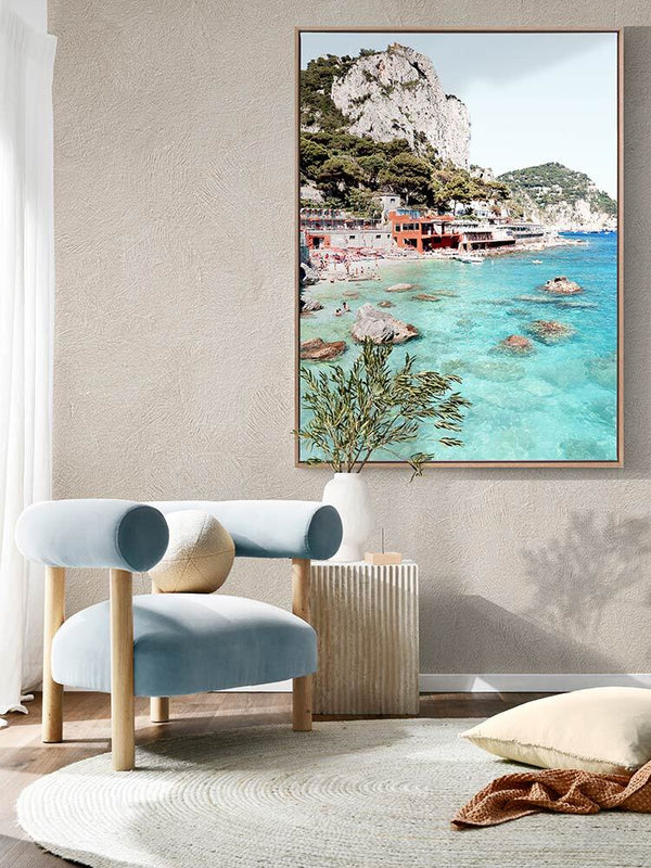 Capri Island Canvas Art Print | Lifestyle
