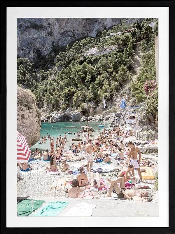 Marina Piccola Beach Framed Art Print