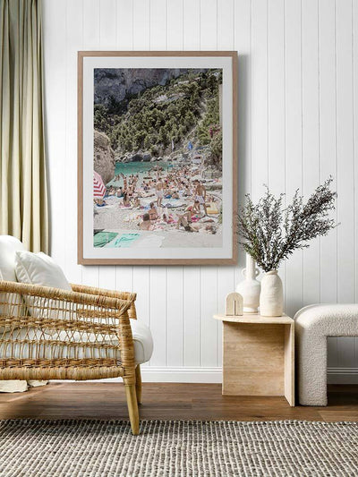 Marina Piccola Beach Framed Art Print | Lifestyle
