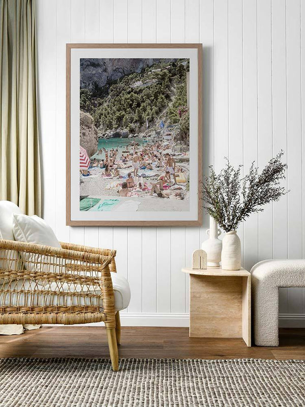 Marina Piccola Beach Framed Art Print | Lifestyle