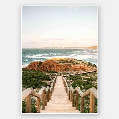 Beach Boardwalk Unframed Art Print