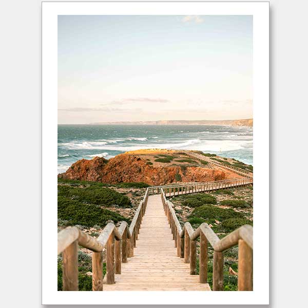 Beach Boardwalk Unframed Art Print