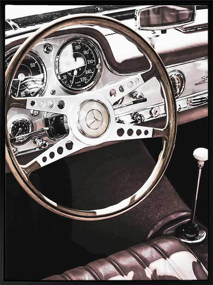 Vintage Benz Canvas Art Print