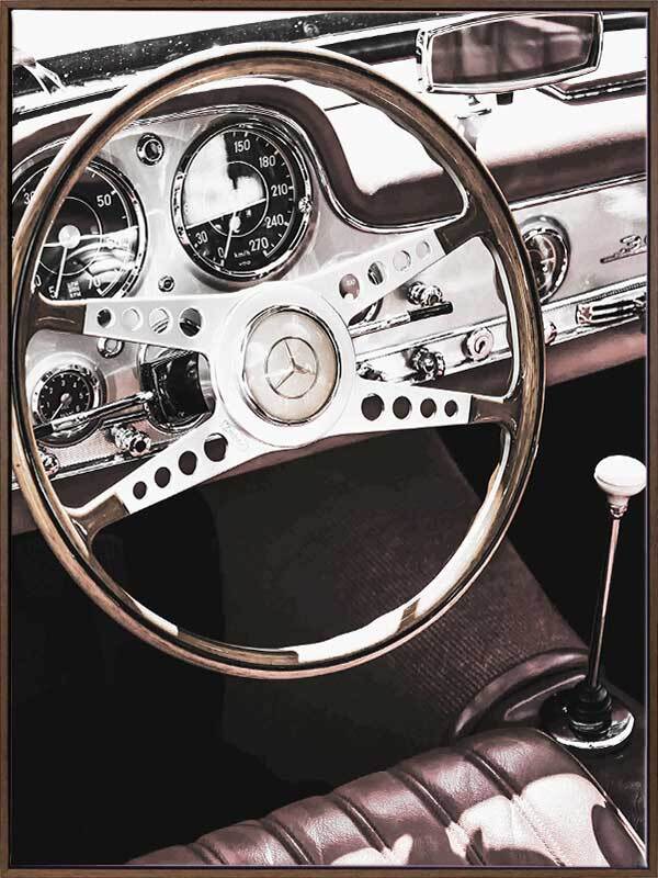 Vintage Benz Canvas Art Print