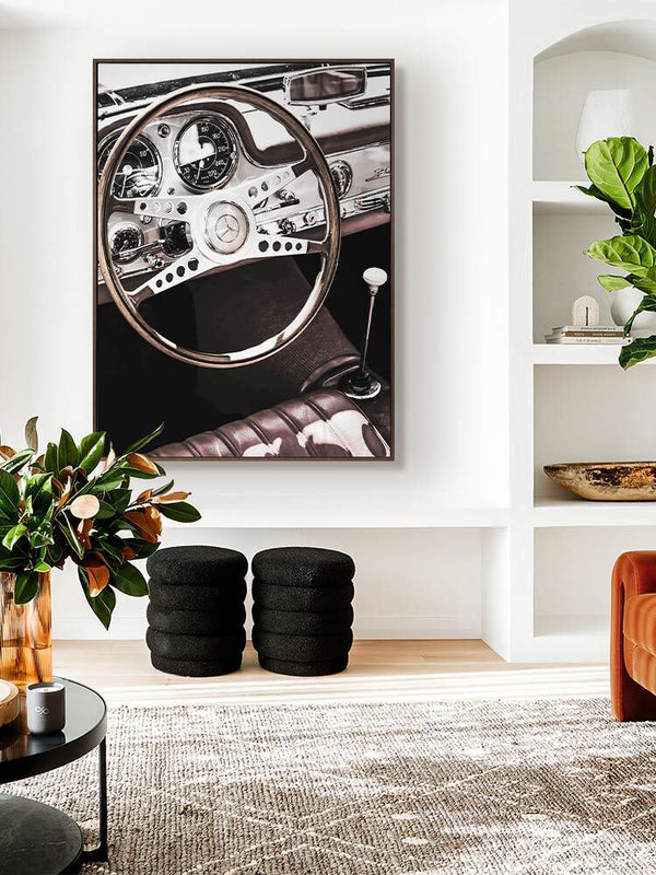 Vintage Benz Canvas Art Print | Lifestyle