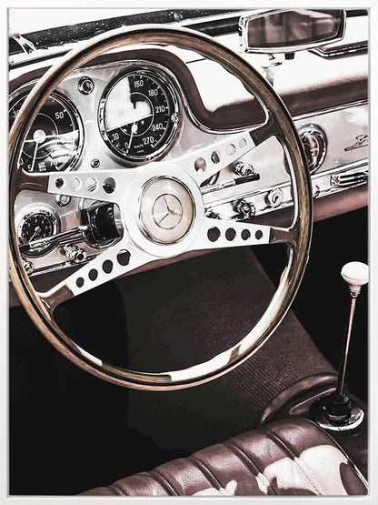 Vintage Benz Canvas Art Print