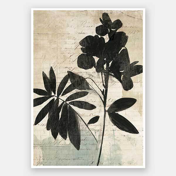 Inky Floral I Unframed Art Print