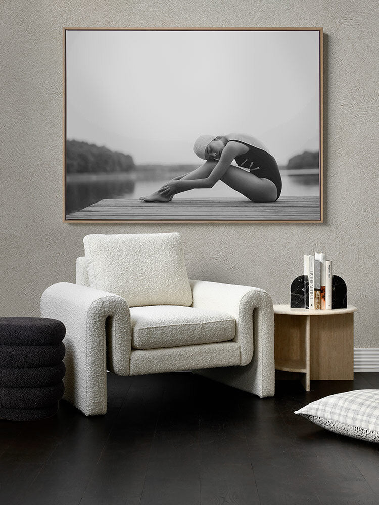 Morning Stretch Canvas Art Print | Lifestyle