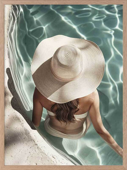 Poolside Chic Framed Art Print