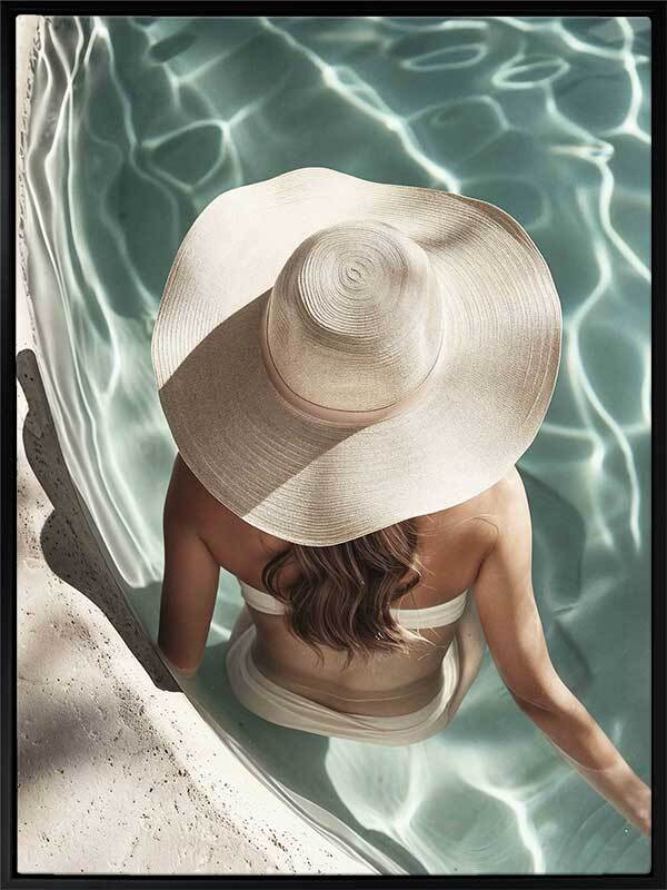 Poolside Chic Canvas Art Print