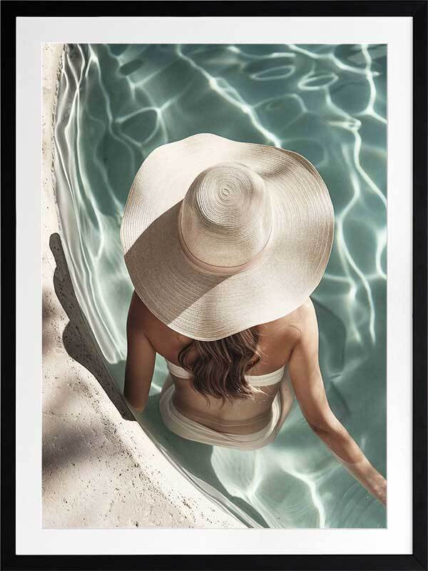 Poolside Chic Framed Art Print