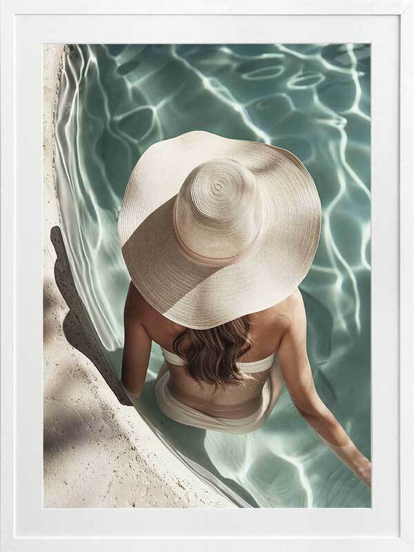 Poolside Chic Framed Art Print