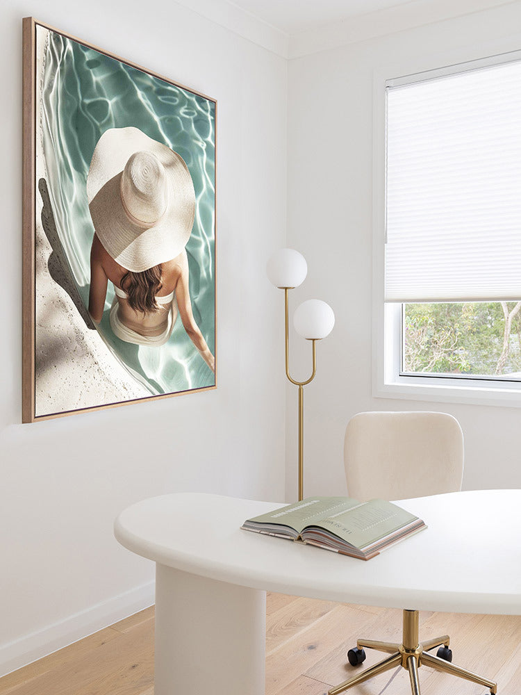 Poolside Chic Canvas Art Print | Lifestyle
