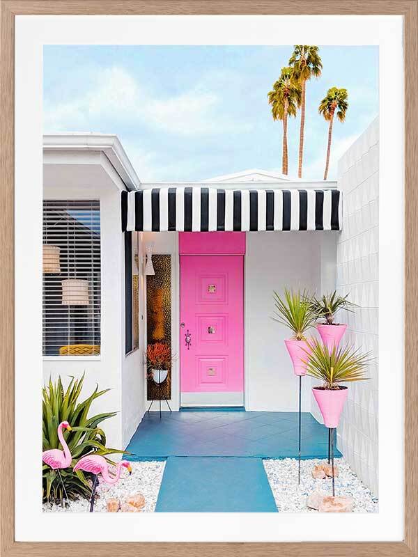 Palm Springs Pop Framed Art Print