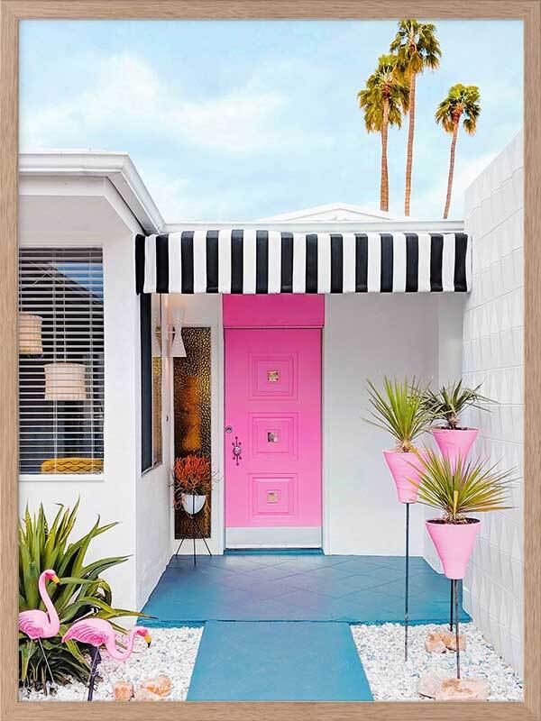 Palm Springs Pop Framed Art Print