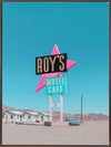 Retro Motel Roadside Canvas Art Print