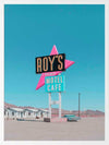 Retro Motel Roadside Framed Art Print