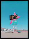 Retro Motel Roadside Framed Art Print