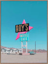 Retro Motel Roadside Canvas Art Print
