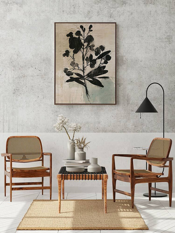 Inky Floral II Canvas Art Print | Lifestyle