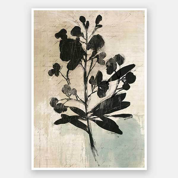 Inky Floral II Unframed Art Print