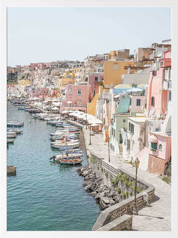 Coastal Pastels Framed Art Print