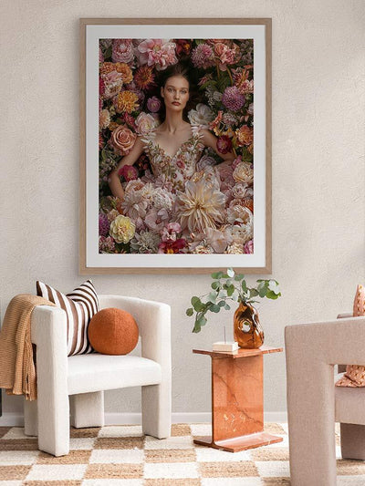 Floral Dreams Framed Art Print | Lifestyle