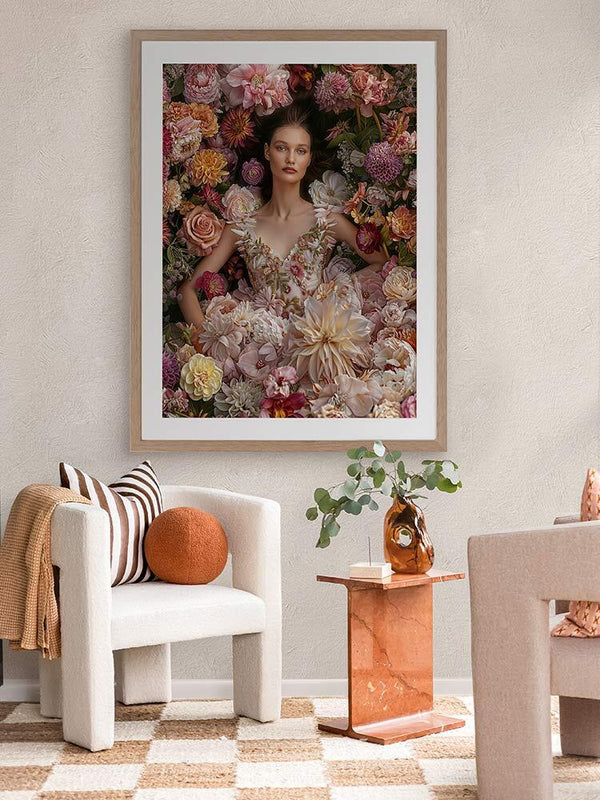 Floral Dreams Framed Art Print | Lifestyle