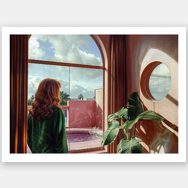 Her Golden Hour Unframed Art Print