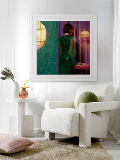Velvet Evenings Framed Art Print | Lifestyle