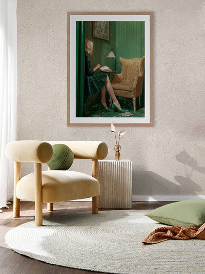 Dear Diary Framed Art Print | Lifestyle