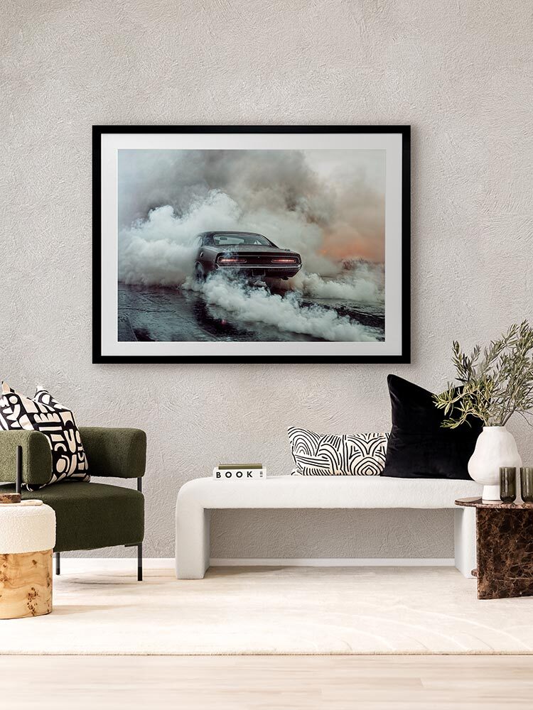 Vintage Turbo Framed Art Print