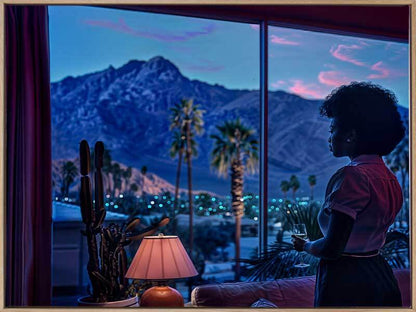 An Evening in Palm Springs Canvas Art Print