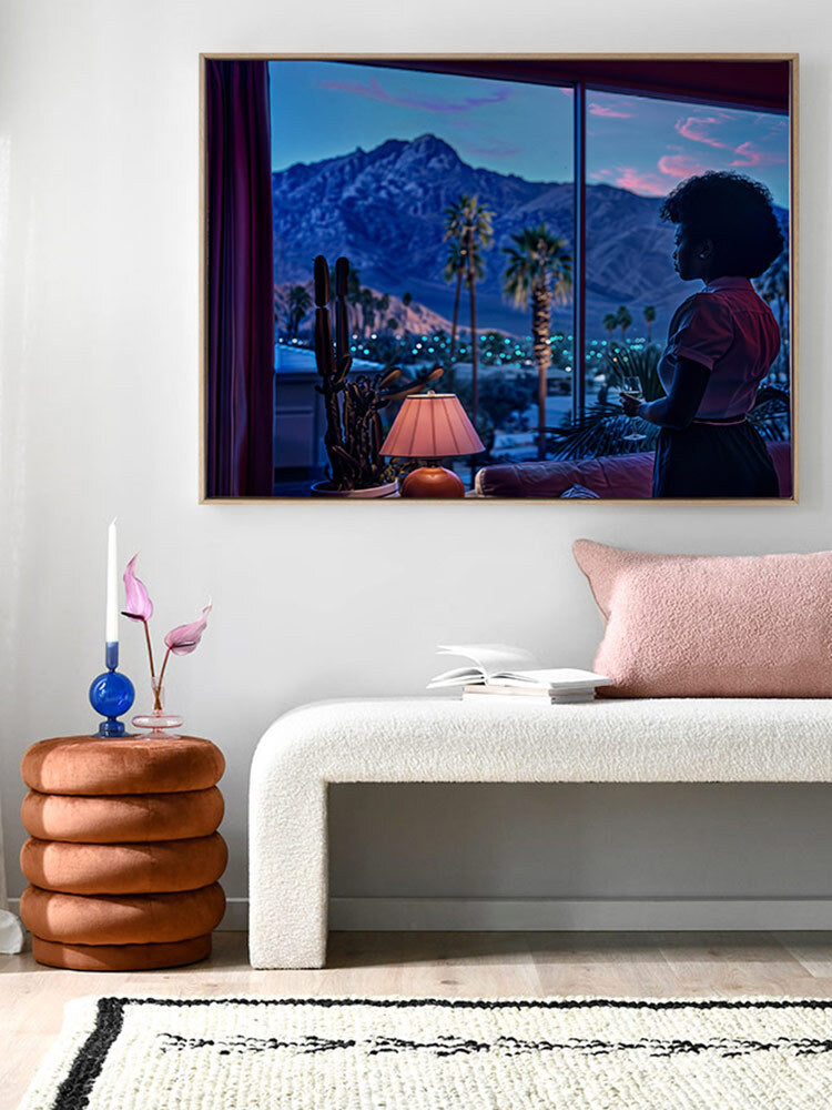 An Evening in Palm Springs Canvas Art Print | Lifestyle
