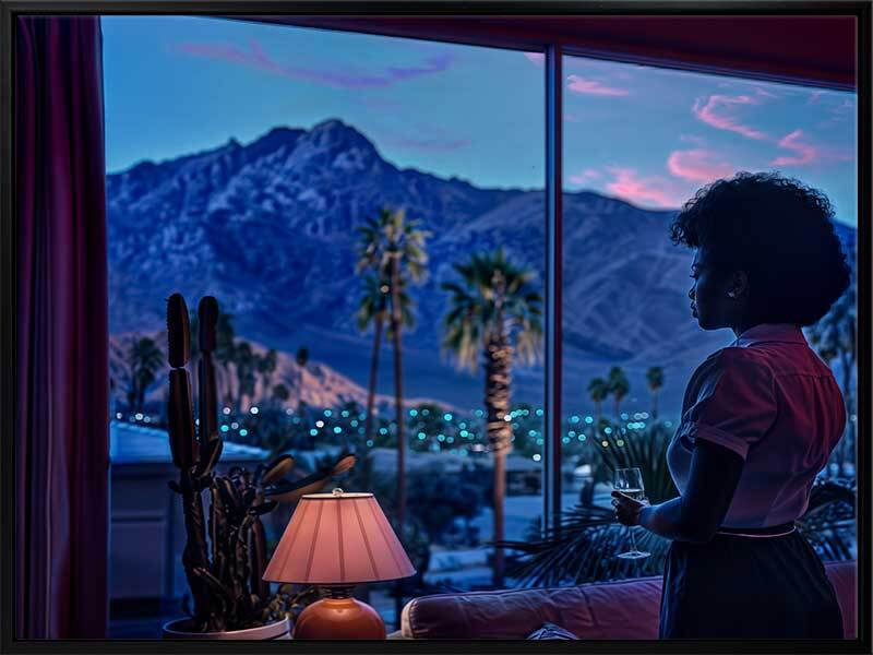 An Evening in Palm Springs Canvas Art Print